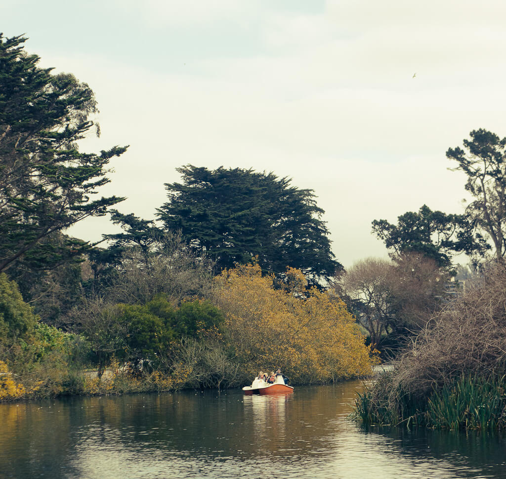 paddle boating in Golden gate park-romantic things to do in Sf, couples activity in San Francisco