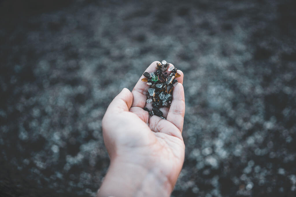 Glass beach at Fort Bragg-one of the must visit stops on a Northern California road trip