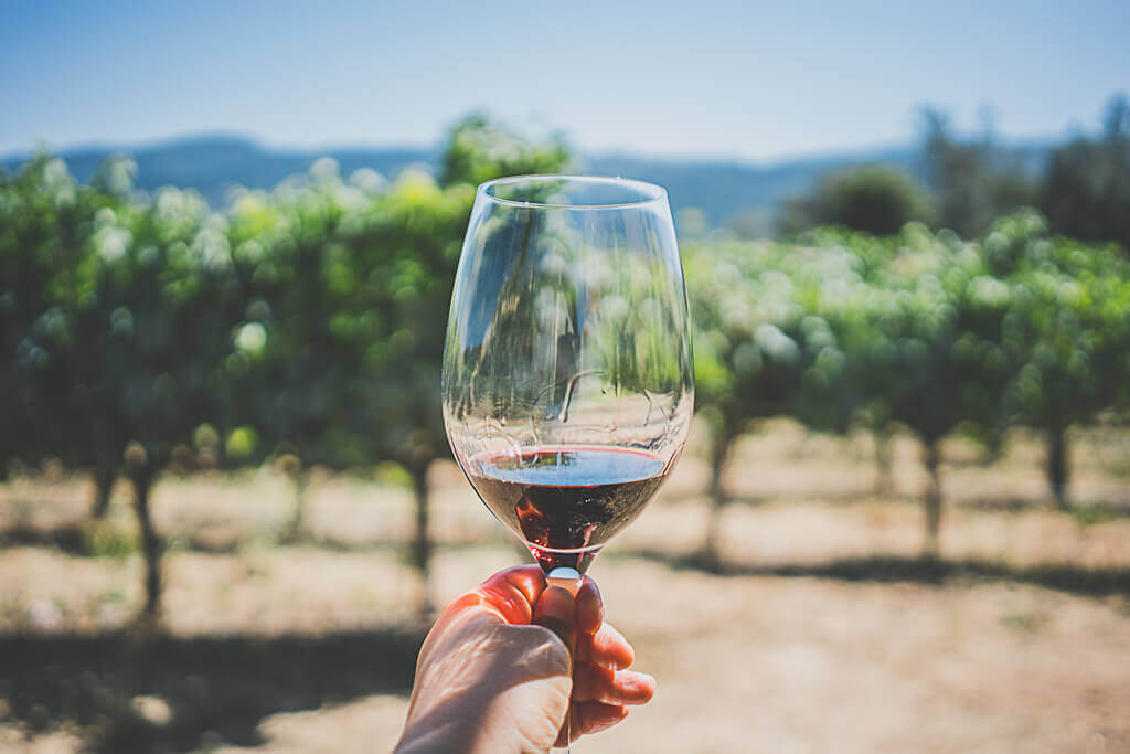 Wine Tasting Flight, Napa Valley Winery