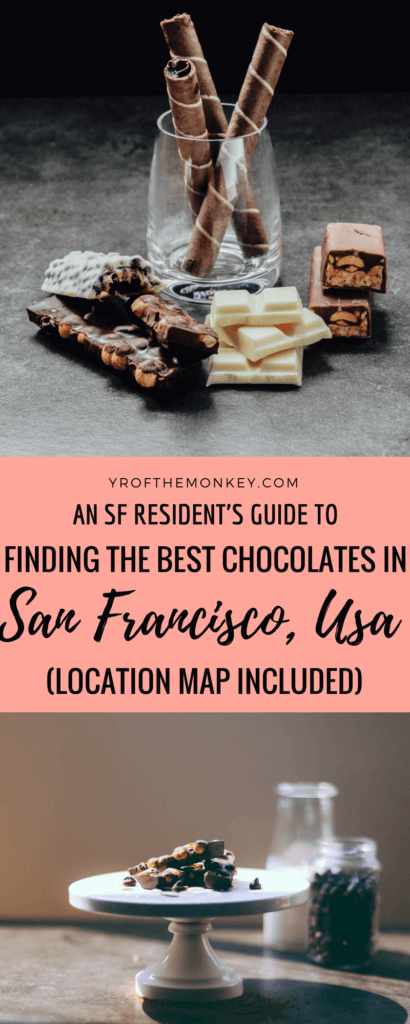 Local's guide to Best Chocolate San Francisco, USA I San Francisco chocolate stores I Local artisan chocolates San francisco, California I Where to find the best chocolates in San Francisco I Bean to bar chocolates in San Francisco I San Francisco chocolatiers #sanfrancisco #chocolate #local #california #chocolatestores #likealocal