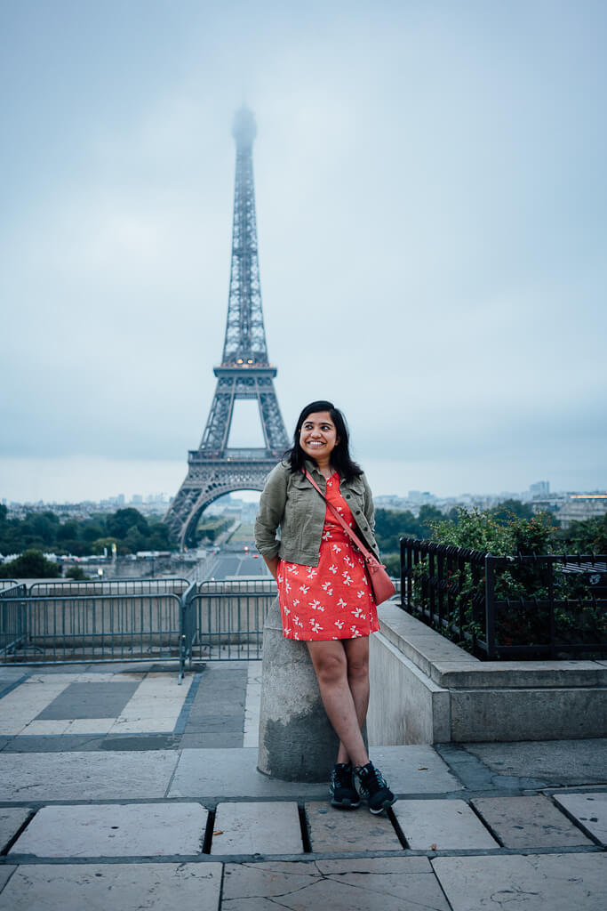 Eiffel tower, trocadero gardens, paris