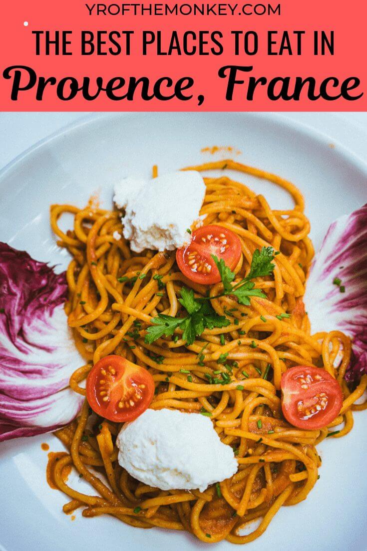 This is a provence restaurant guide to finding the best provencal dishes in Provence, France. Bakeries, farmers markets and food halls also included, plus vegetarian options added. Pin this to your France or Europe or Foodie board for future! #dininginfrance #provence #foodieguide #frenchrestaurants #michelinrestaurants #diningguide #europe