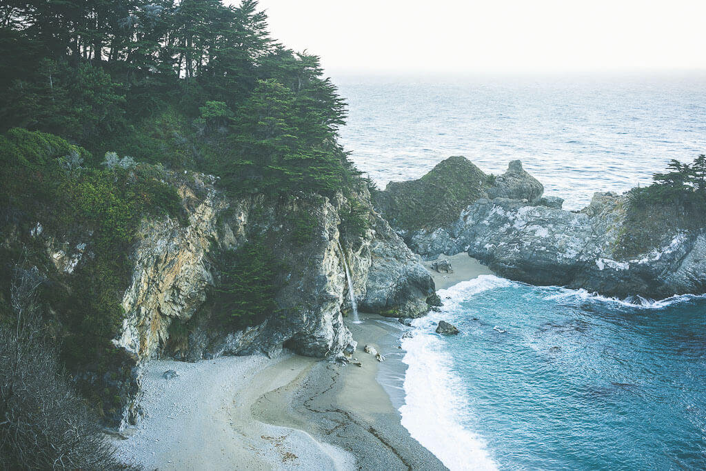 Big Sur road trip, stops, Bi sur itinerary, pacific coast highway stops, northern california road trip itinerary, california coast road trip, west coast USA road trip, highway 1 stops, big sur guide, Julia Pfeiffer Burns park, Mcway falls