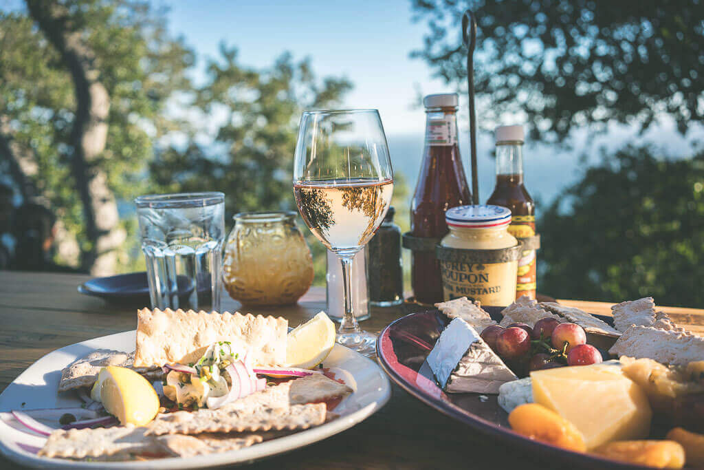 enjoy a romantic dinner at Nepenthe in Big Sur