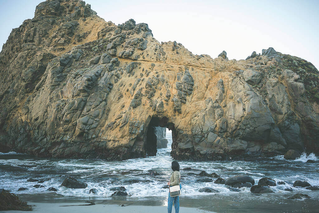 Big Sur road trip, stops: Pfeiffer Beach on Highway 1 is a must visit secluded beach