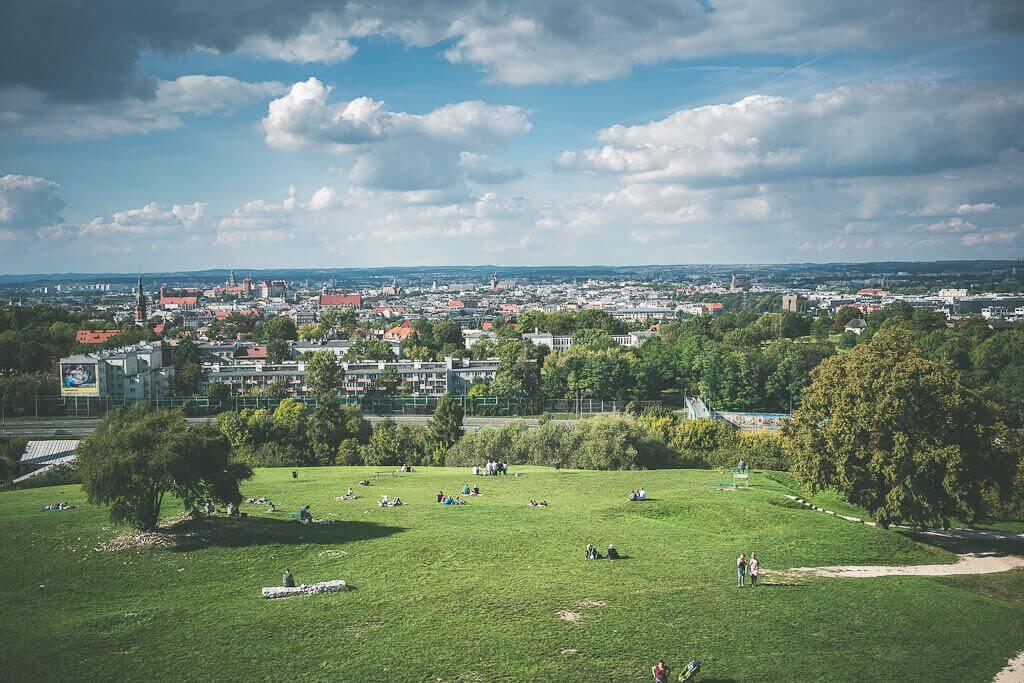 View of Krakow from Krakus mound, part of the off the beaten track guide to three days in Krakow, Poland