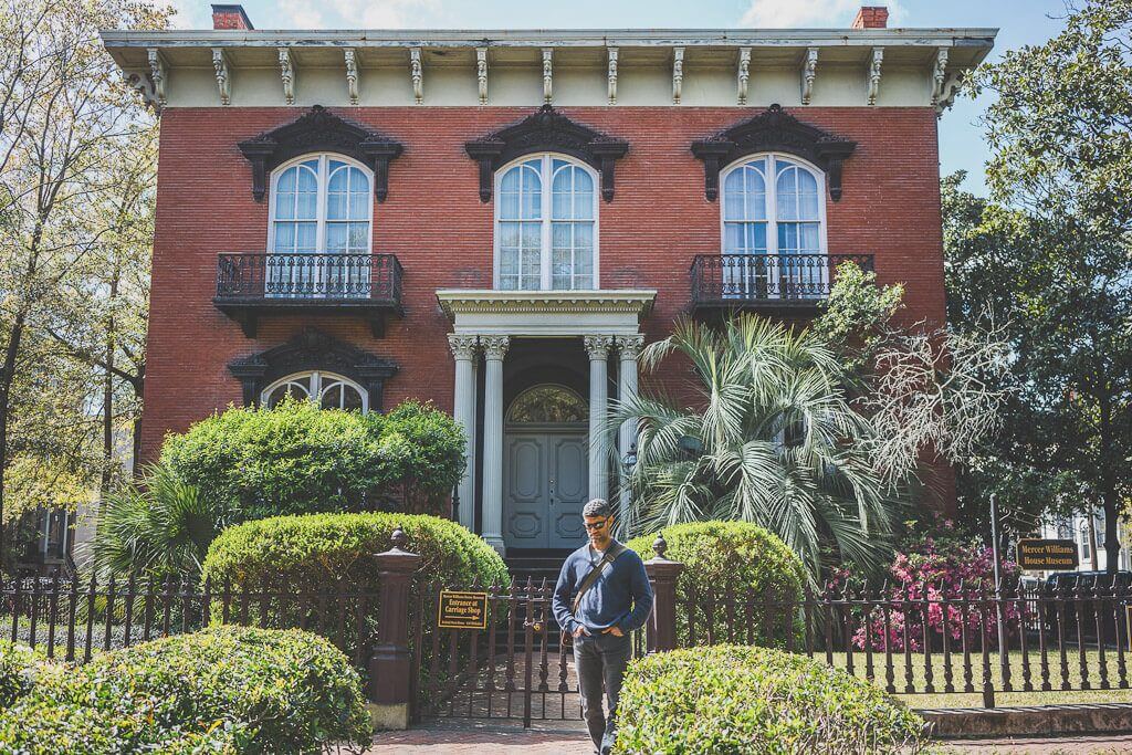 Mercer-Williams House Museum in Savannah's historic district