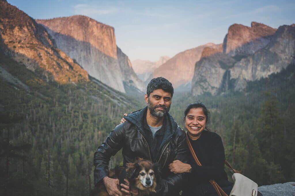 dogs in Yosemite are allowed at the Tunnel view viewing area