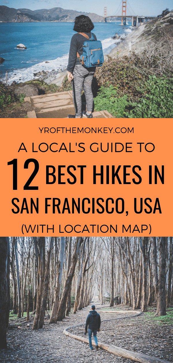 Looking for the best hikes in San Francisco? Then read this local's guide on the best hiking trails in SF leading to gorgeous scenic views. Pin this list of the best places to hike in San Francisco to your California or hiking board now! #SanFrancisco #USA #America #California #hikingtrails #hikinginsanfrancisco #Californiahikes #urbanhiking 