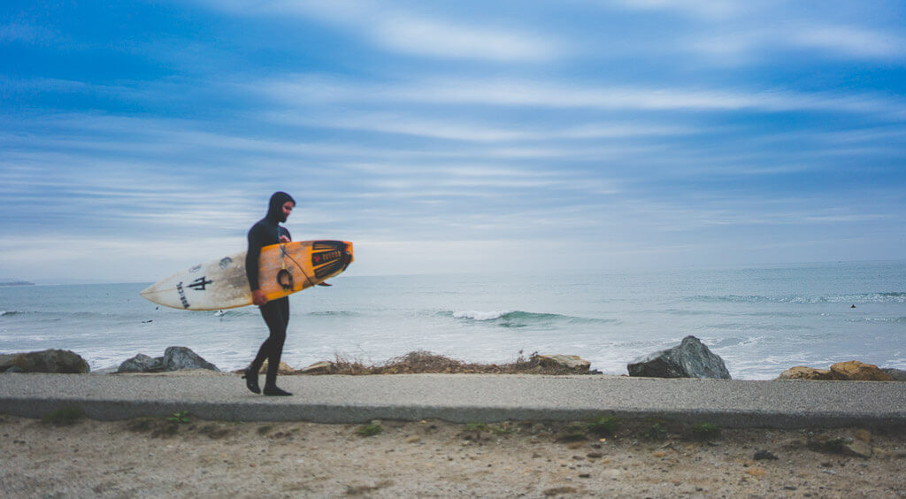 Surfer's beach in Half Moon Bay is a dog friendly beach