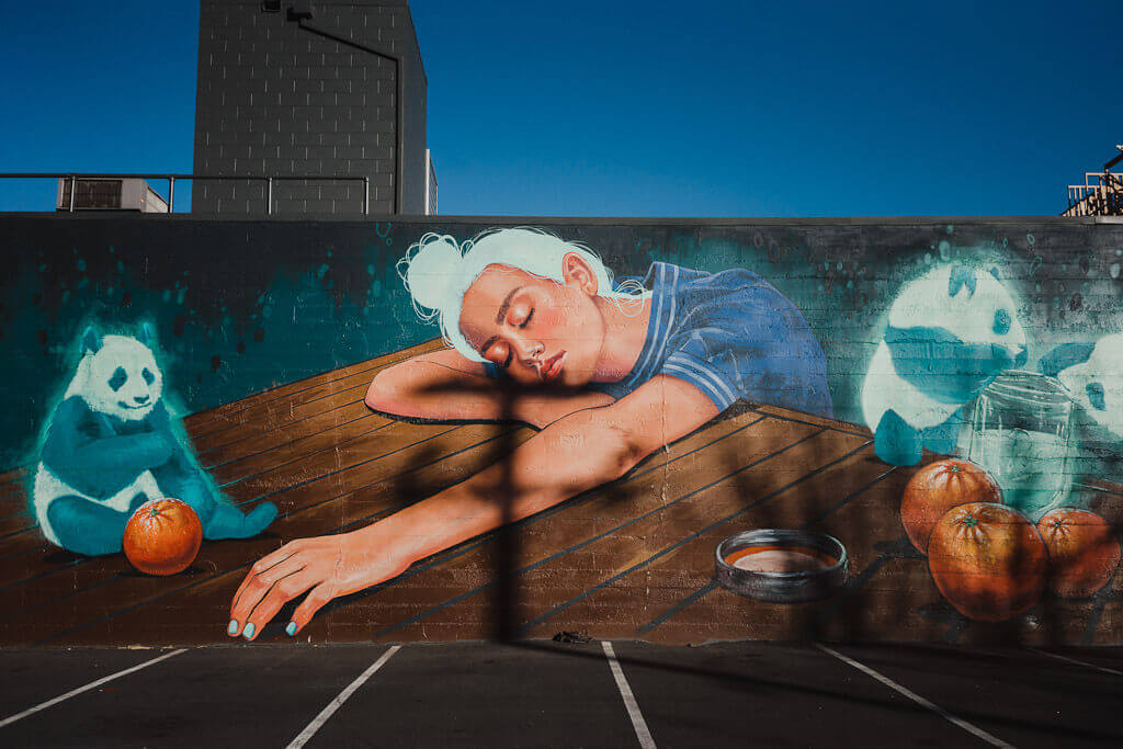 Burgers and Brew Mural in Sacramento