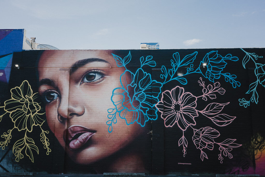 Sacramento mural and street art, Shane Grammer, wide open walls 2020