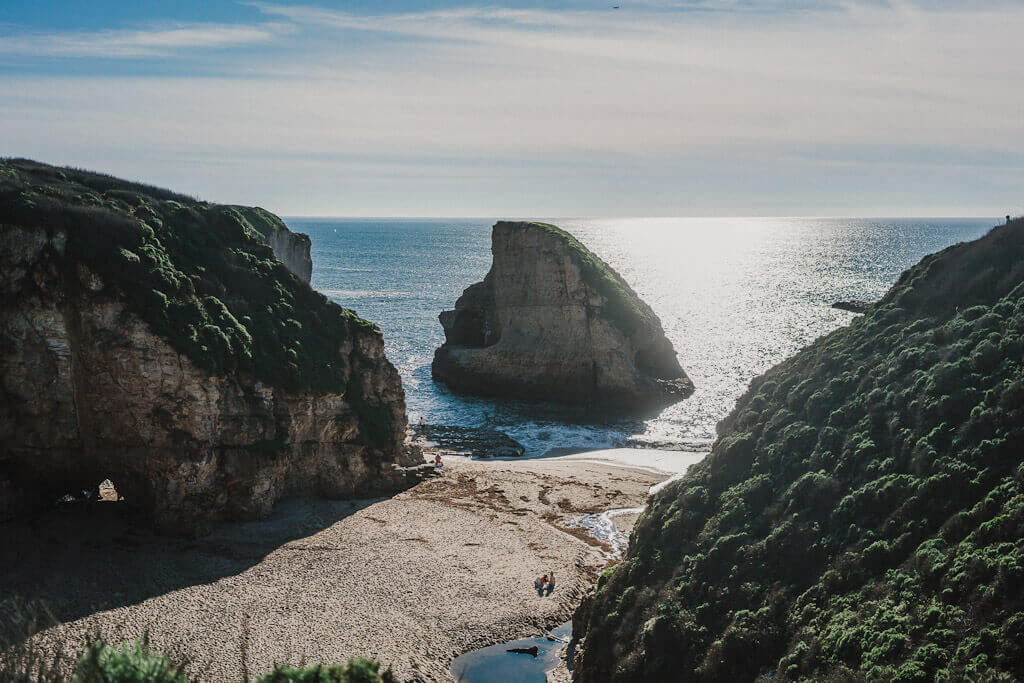 Shark Fin Cove Beach at Davenport