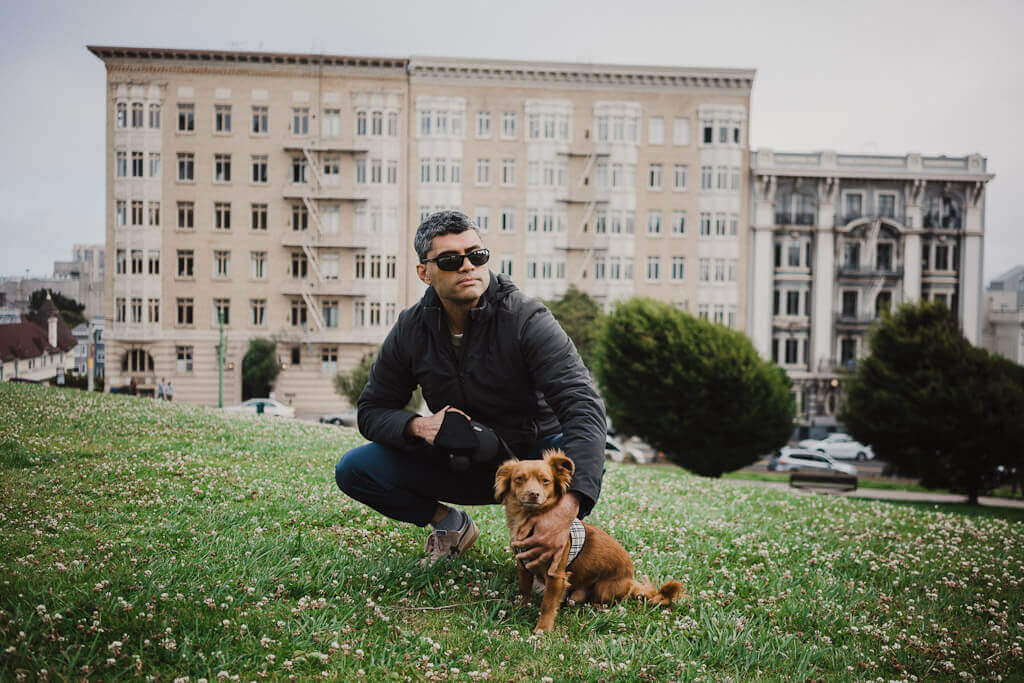 Lafayette park is a dog park in San Francisco with leash free play area