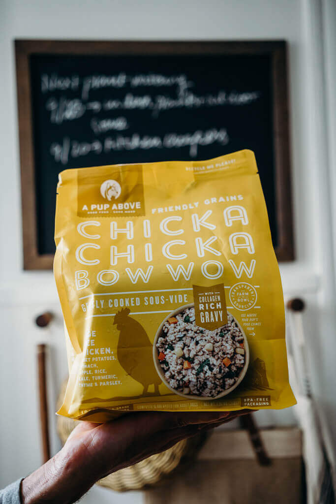 Chicka Chicka Bow Wow dog food from A Pup Above