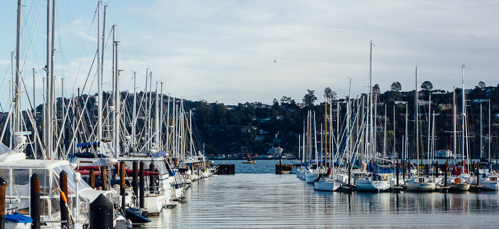 Sausalito is a good detour on your road trip from San Francisco to Mendocino along Highway 1