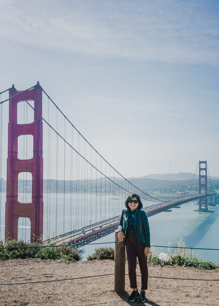 Alternate route for San francisco to Tahoe road trip: Stop by Marin headlands to see Golden Gate Bridge at Battery Spencer