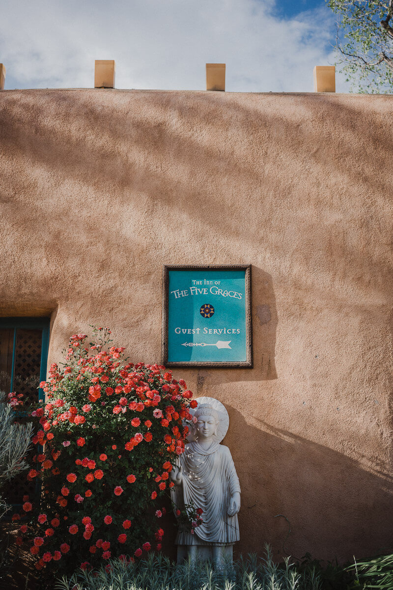 The Inn at Five Graces is one of the most beautiful photo spots in Santa Fe