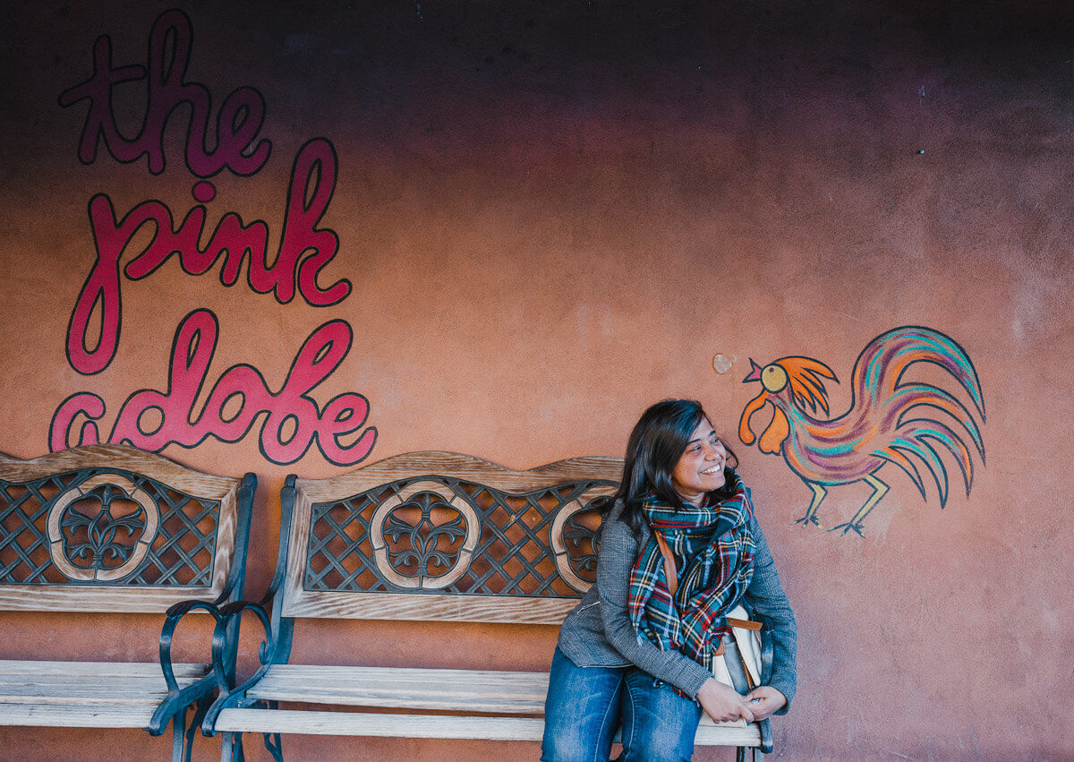 where to find Instagrammable photos in Santa Fe: the Pink adobe