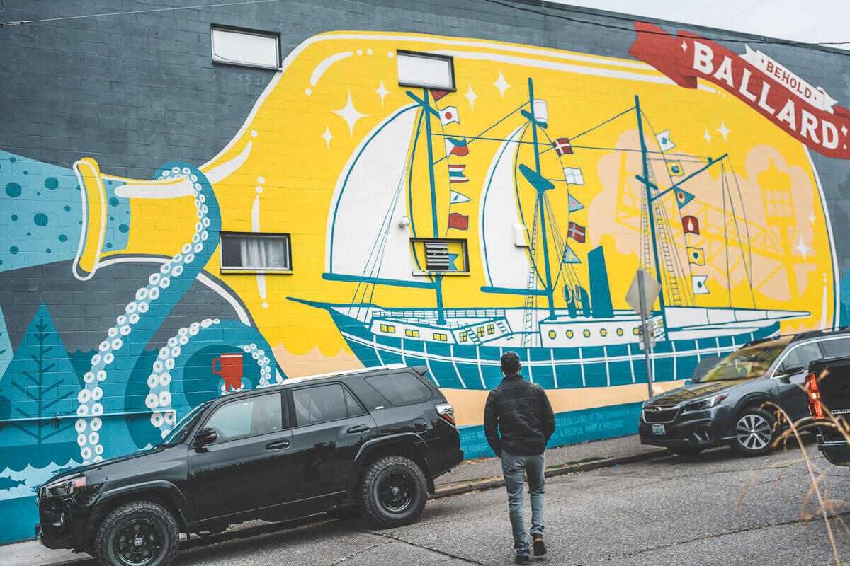 Most Instagrammable murals of Seattle: Ballard mural