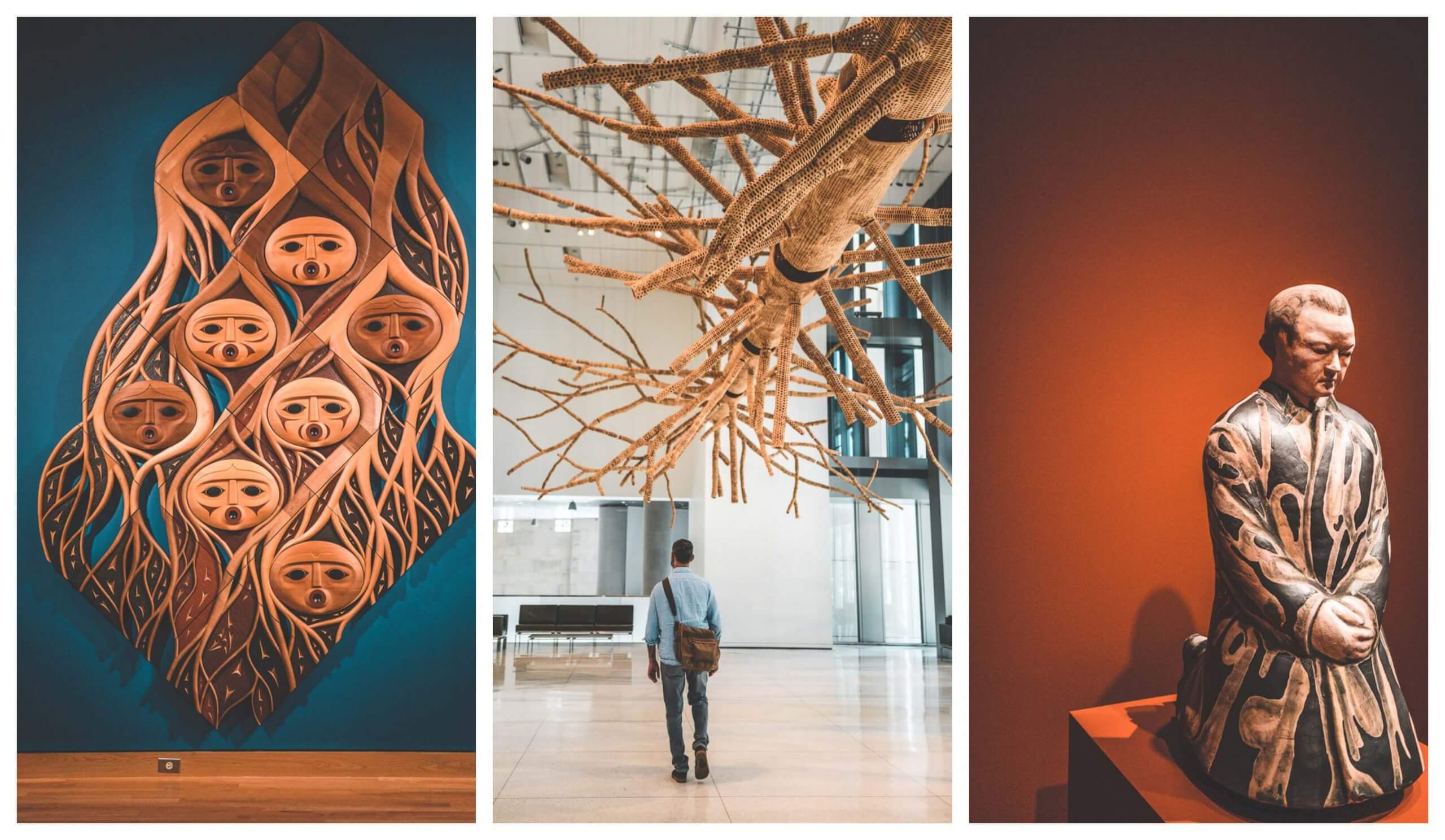 See downtown Seattle: Seattle art museum