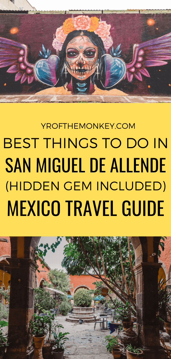 This is a guide to the best things to do in San Miguel de Allende, Mexico in two days. Includes the top attractions, where to shop, eat and find the most eye popping murals! #sanmigueldeallende #mexico #guanajuato #murals #mexicotravel 